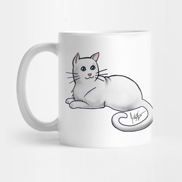 Cat - American Shorthair - White by Jen's Dogs Custom Gifts and Designs